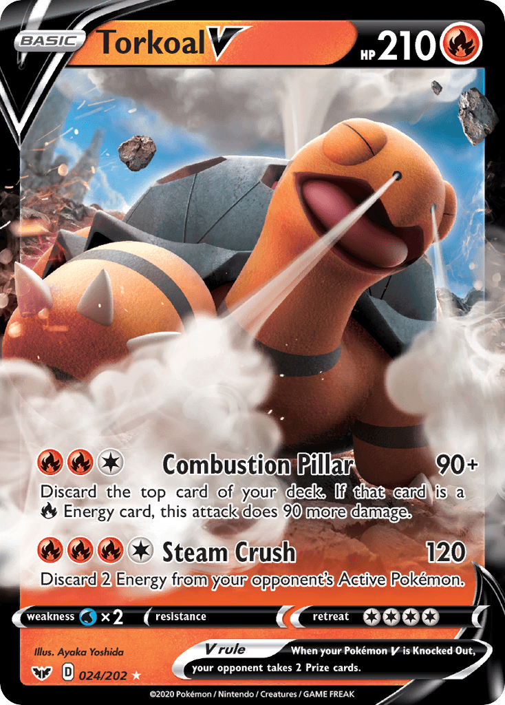 Torkoal V Sword & Shield card