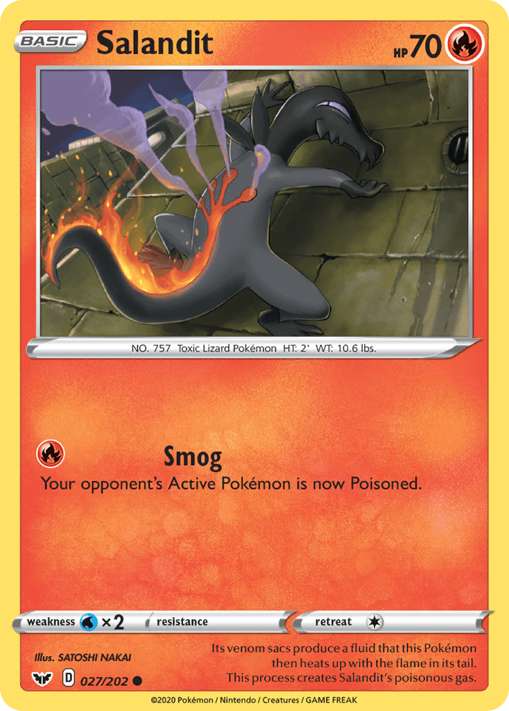 Salandit Sword & Shield card