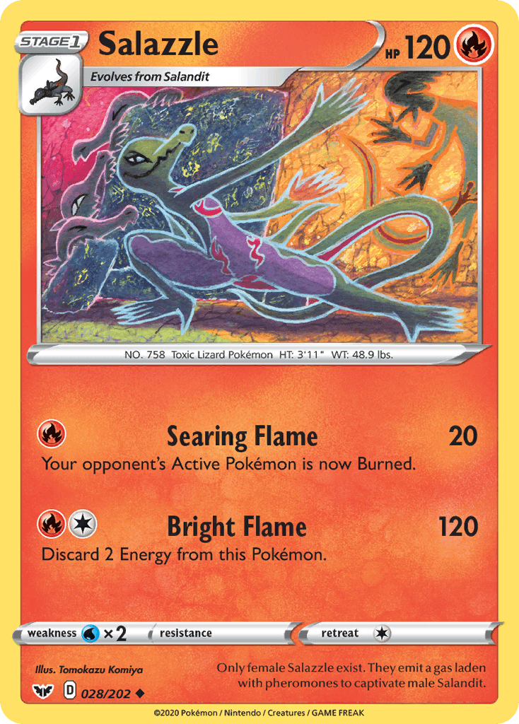 Salazzle Sword & Shield card