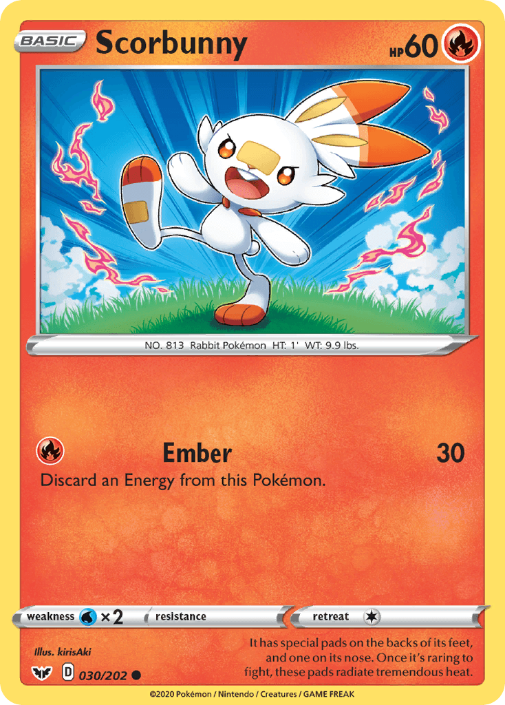 Scorbunny Sword & Shield card