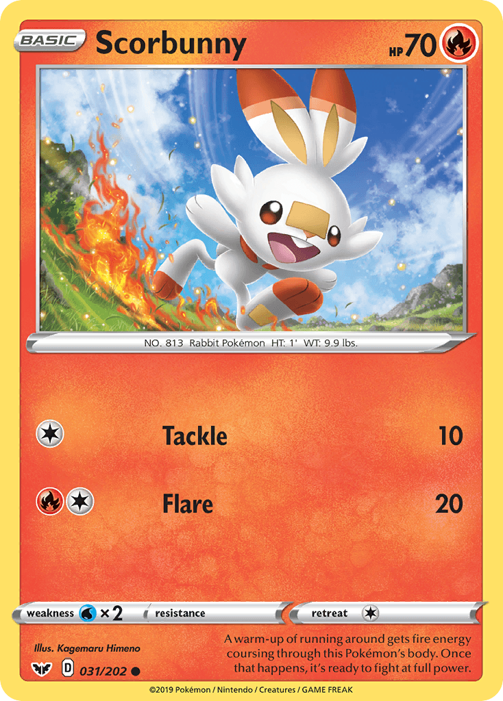 Scorbunny 寶可夢 card
