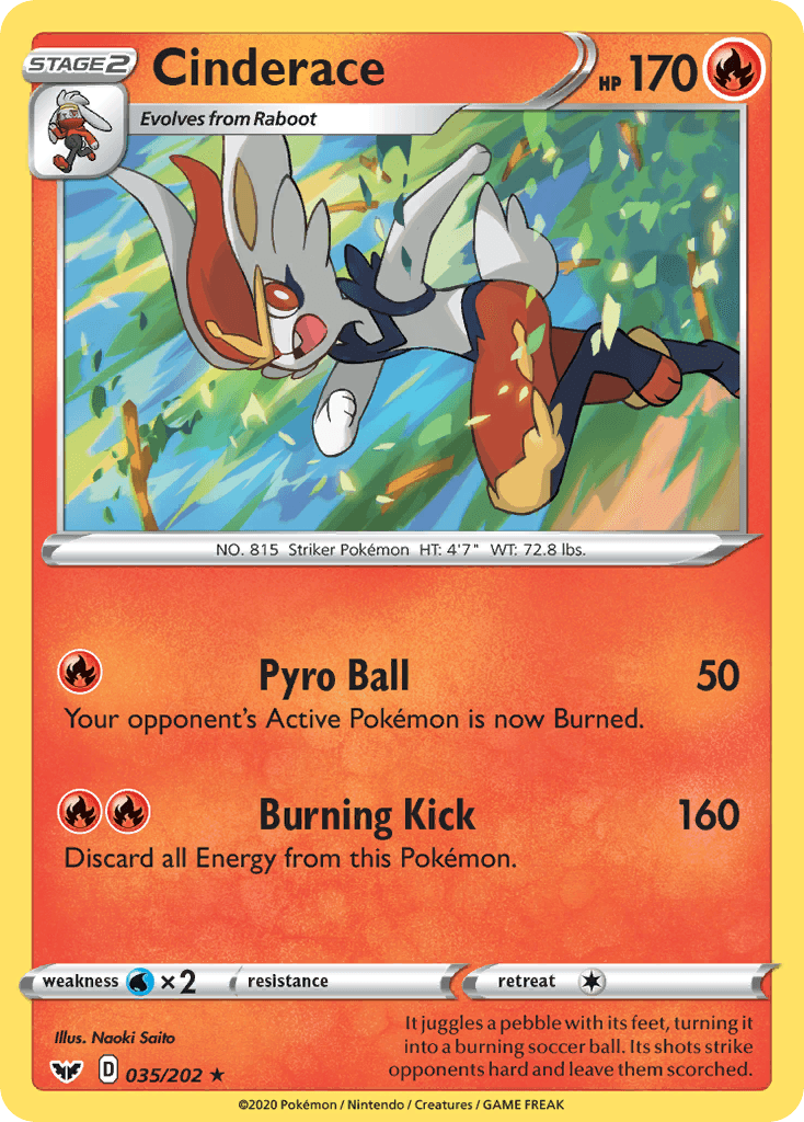Cinderace 宝可梦 card