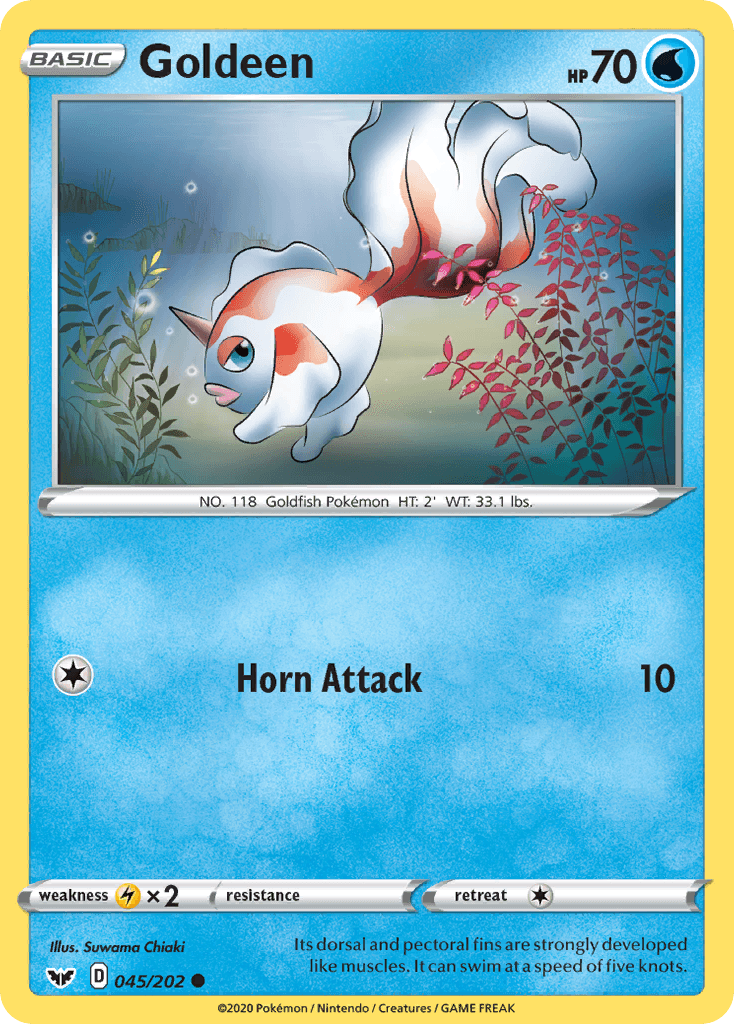 Goldeen Sword & Shield card