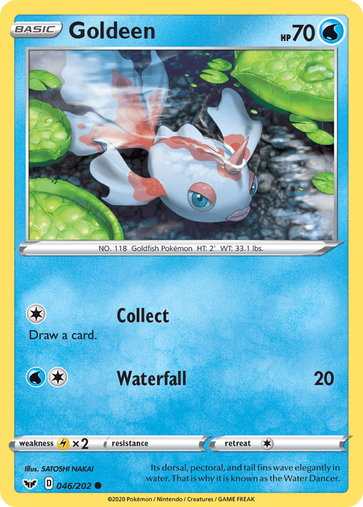 Goldeen Sword & Shield card