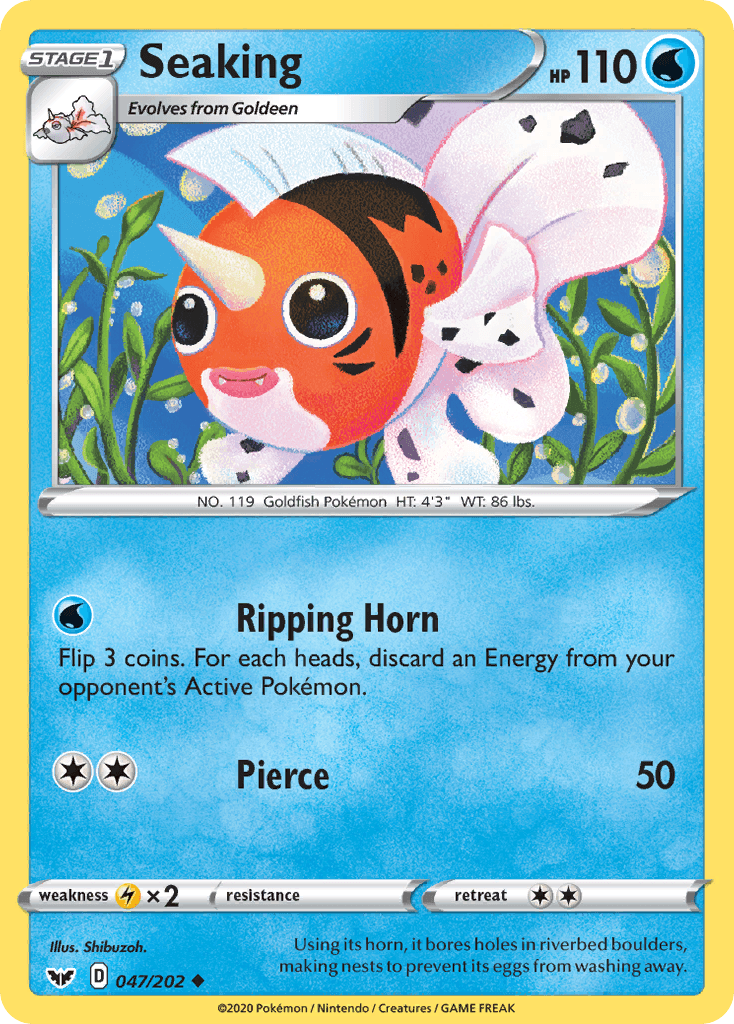 Seaking 寶可夢 card