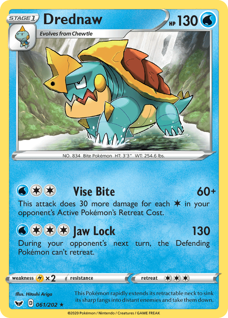 Drednaw Sword & Shield card