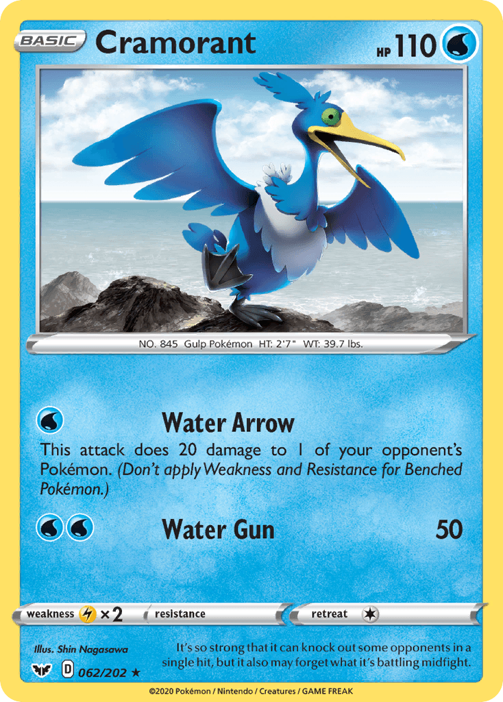 Cramorant Sword & Shield card