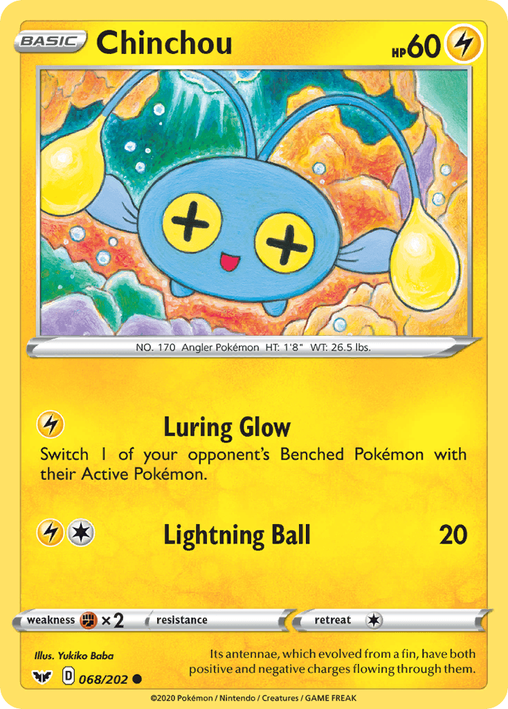 Chinchou Sword & Shield card