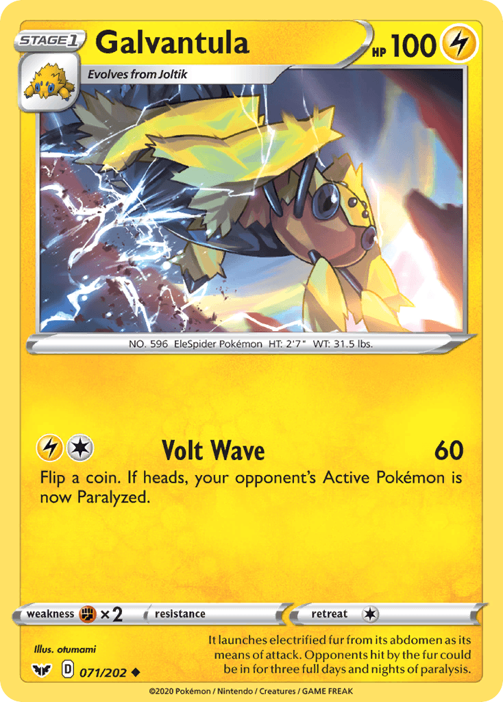 Galvantula 寶可夢 card