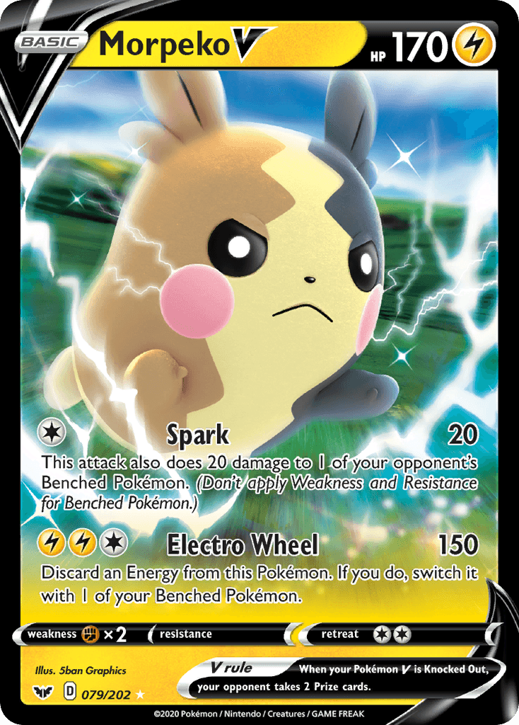 Morpeko V Sword & Shield card