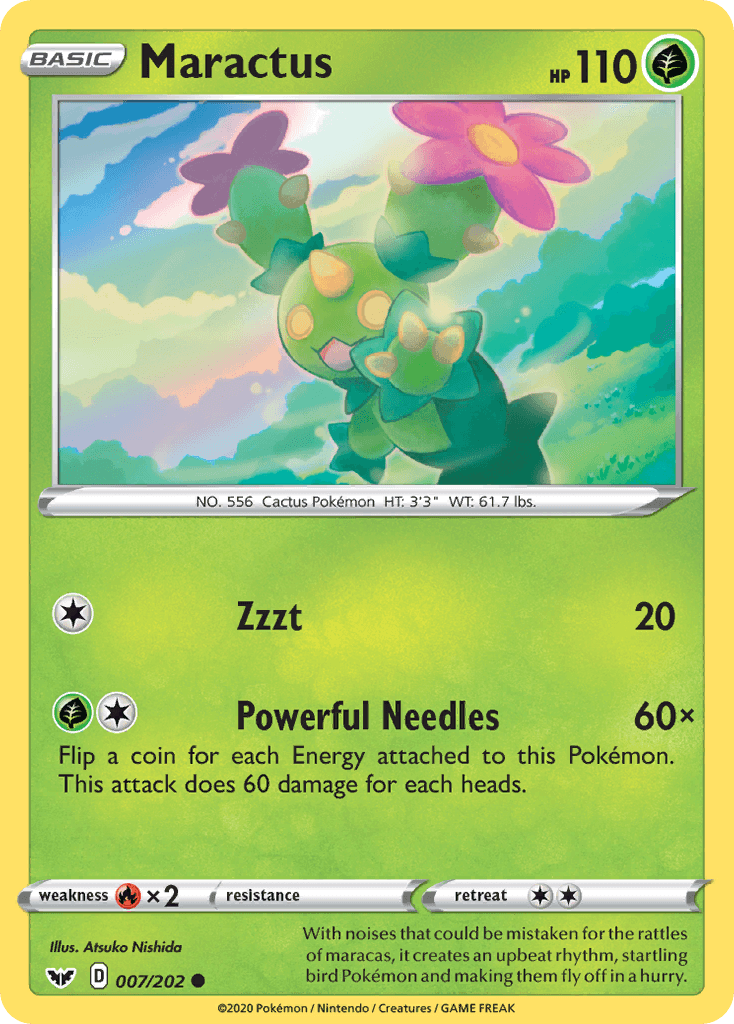 Maractus 寶可夢 card
