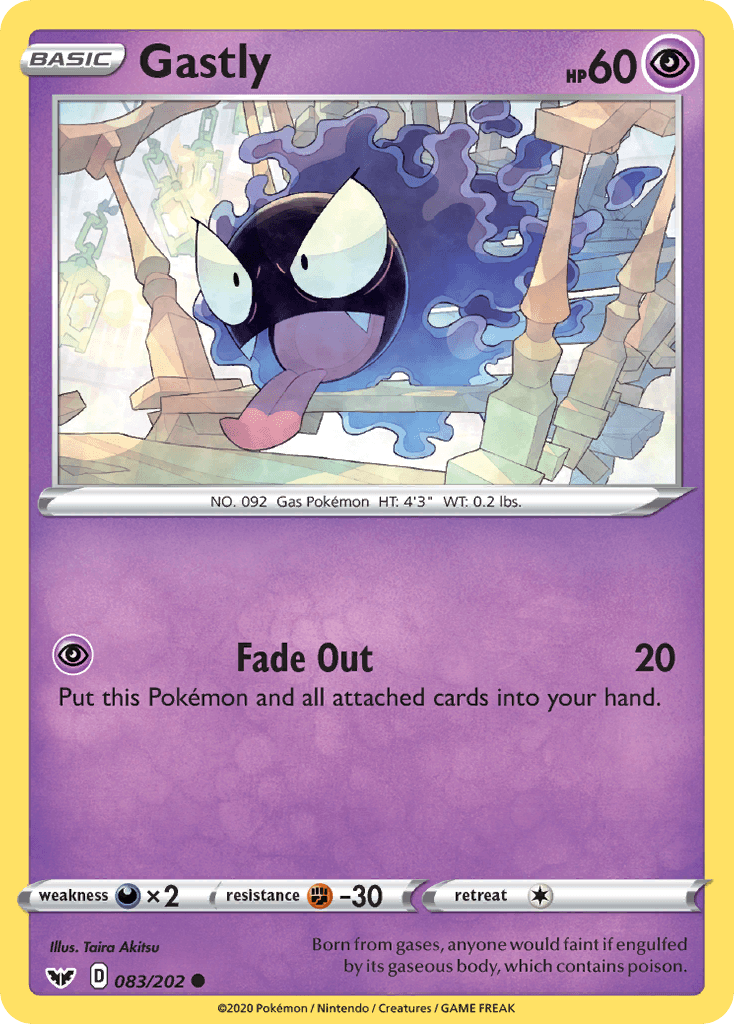 Gastly 寶可夢 card