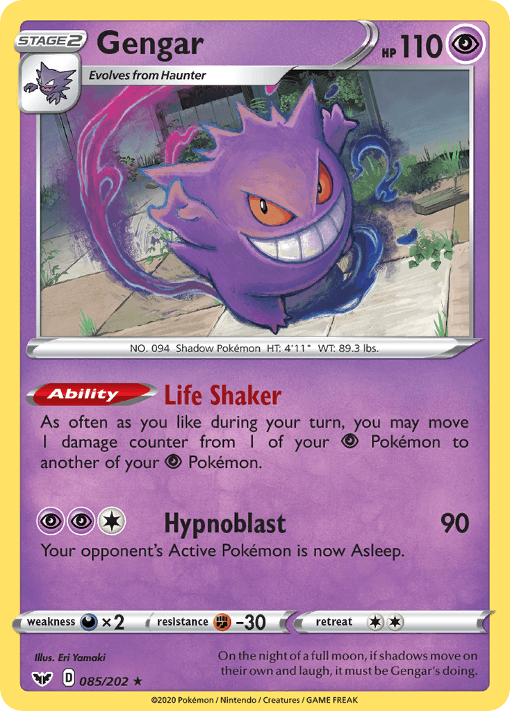 Gengar Sword & Shield card