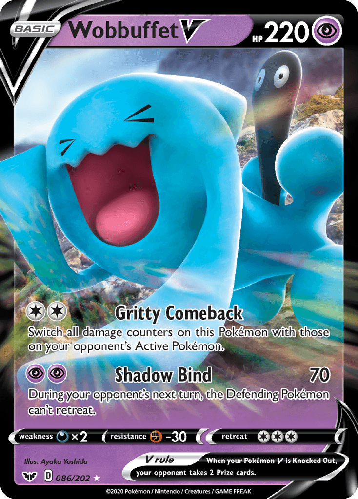 Wobbuffet V Sword & Shield card