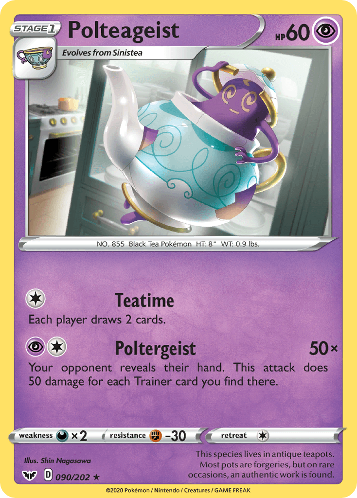Polteageist Sword & Shield card