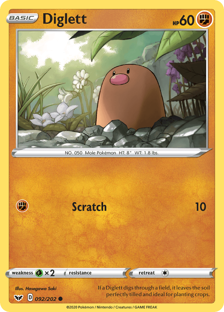 Diglett 寶可夢 card
