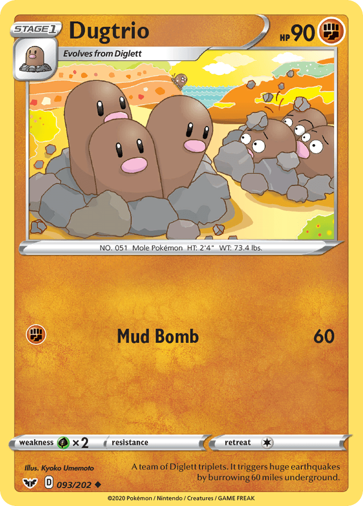 Dugtrio Sword & Shield card