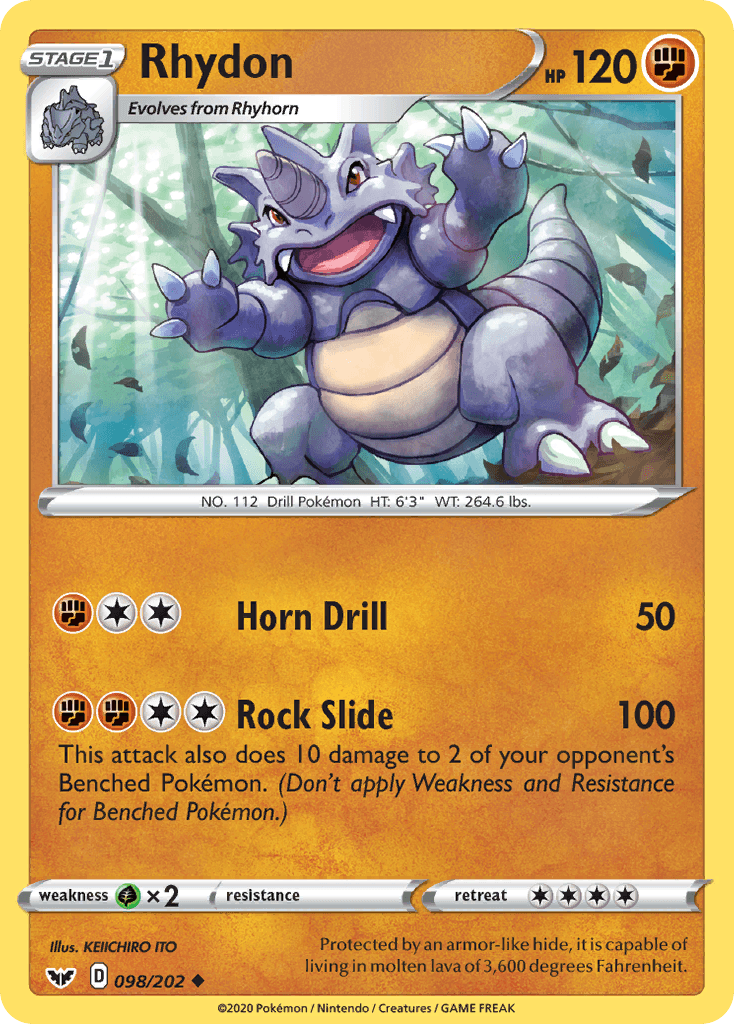 Rhydon Sword & Shield card