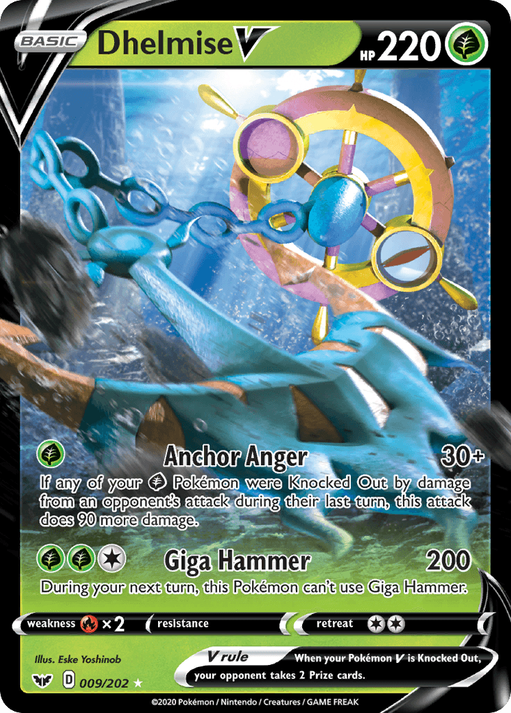 Dhelmise V Sword & Shield card
