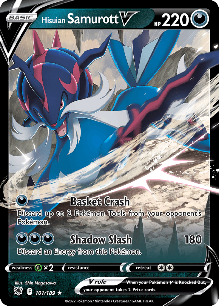 Hisuian Samurott V Astral Radiance card