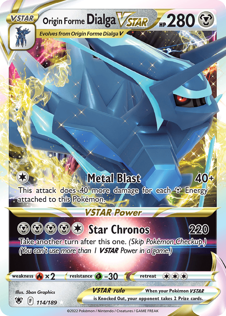 Origin Forme Dialga VSTAR Astral Radiance card