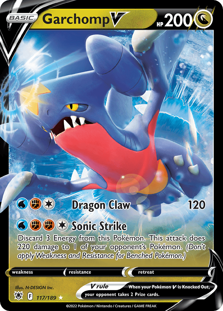 Garchomp V Astral Radiance card
