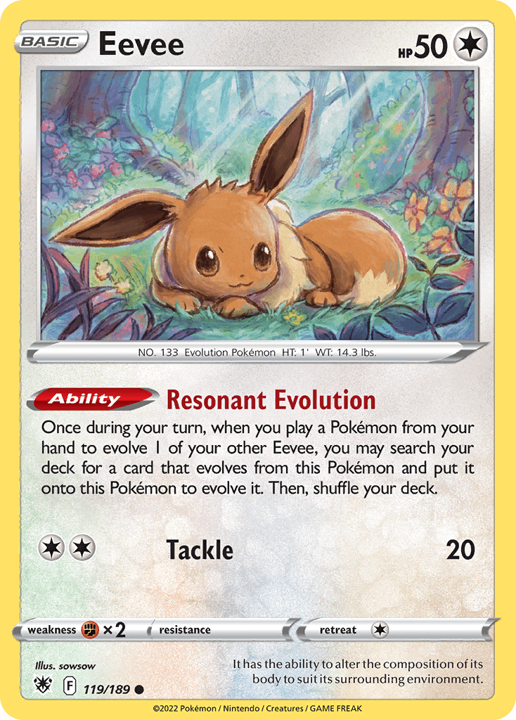 Eevee Astral Radiance card