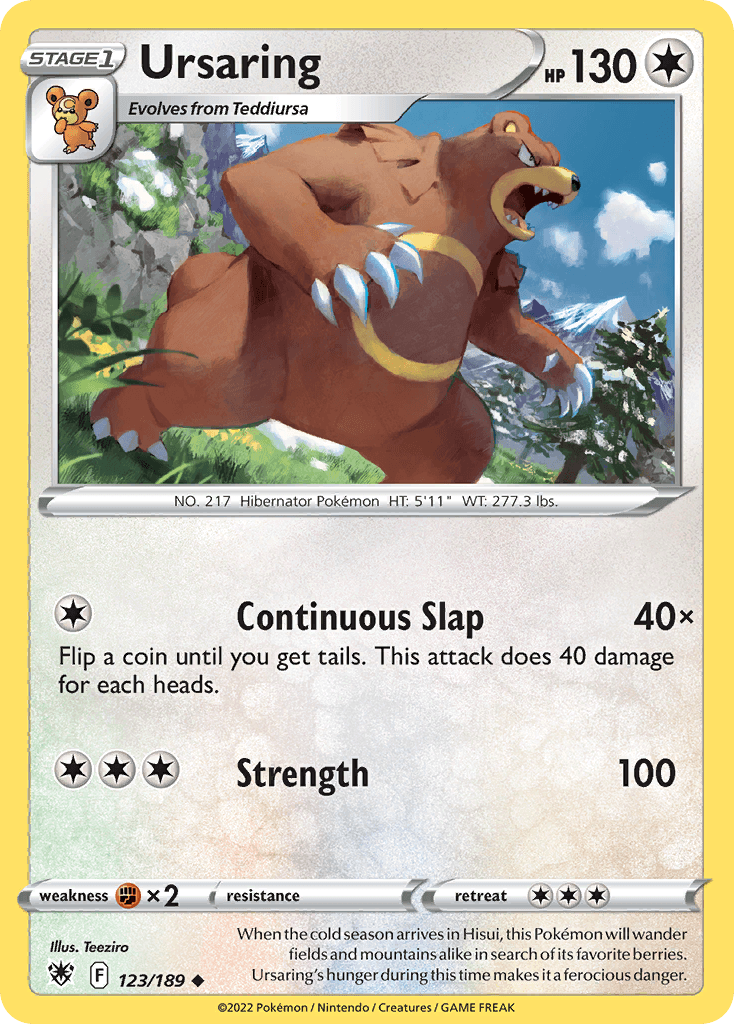 Ursaring Astral Radiance card