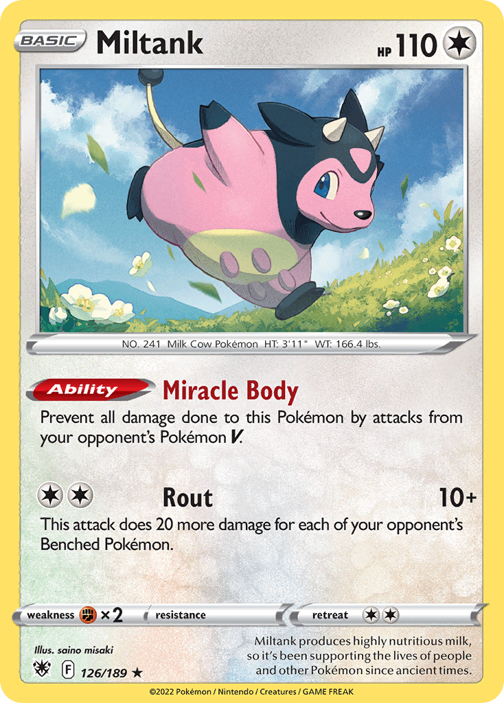 Miltank Astral Radiance card