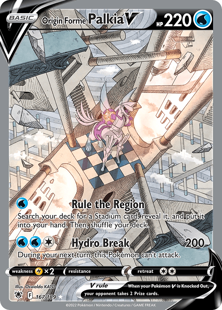 Origin Forme Palkia V Astral Radiance card