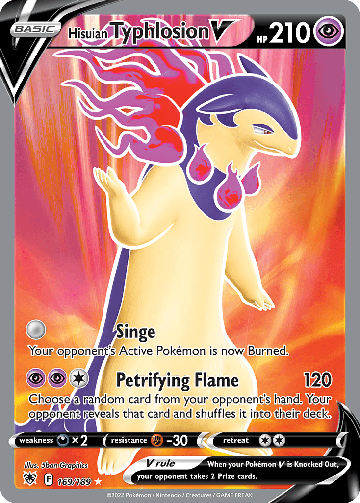Hisuian Typhlosion V Astral Radiance card