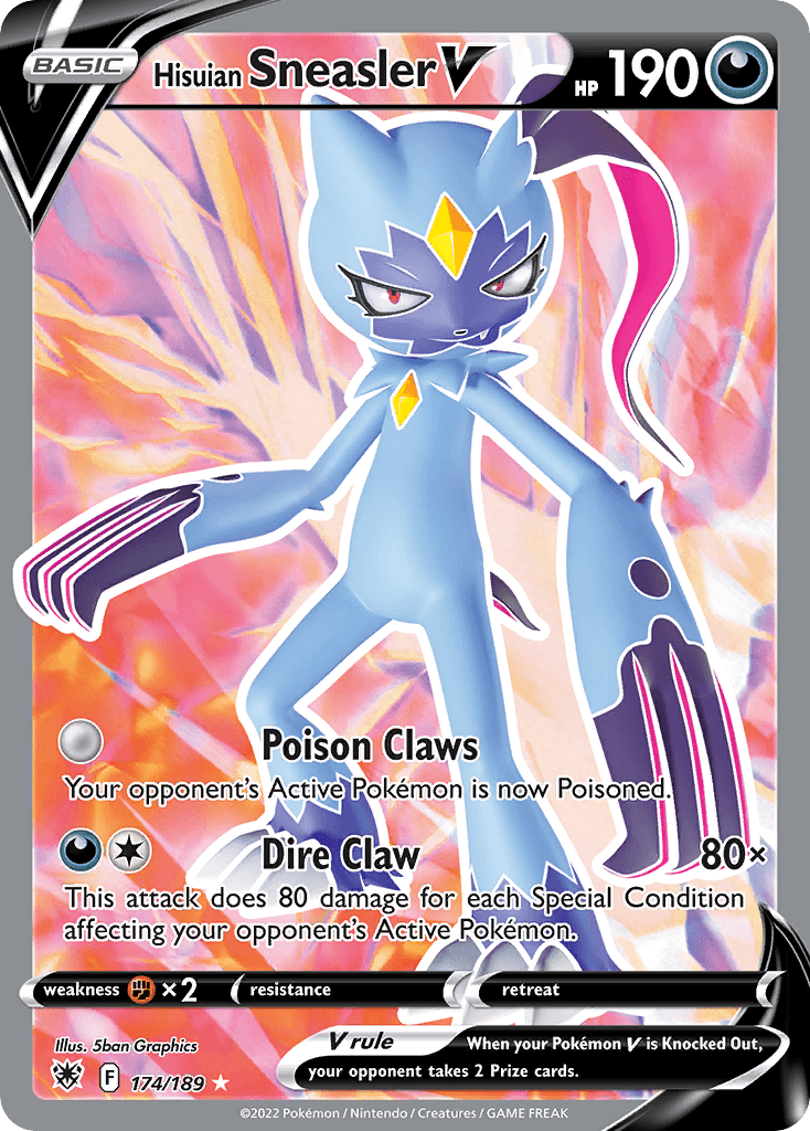Hisuian Sneasler V Astral Radiance card