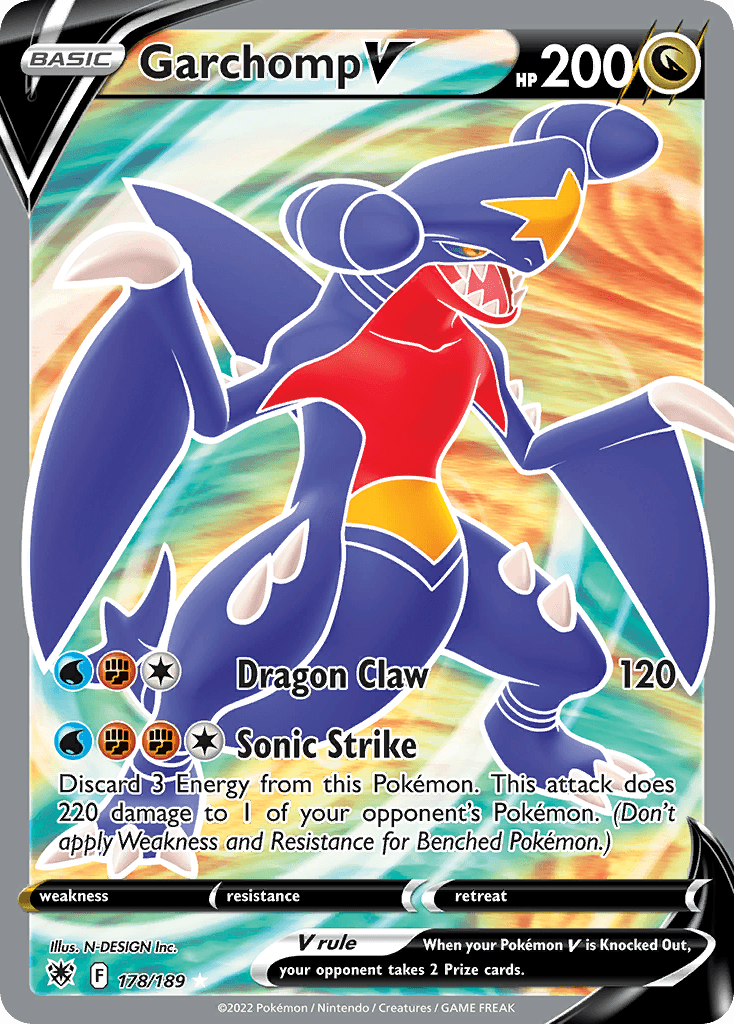 Garchomp V Astral Radiance card