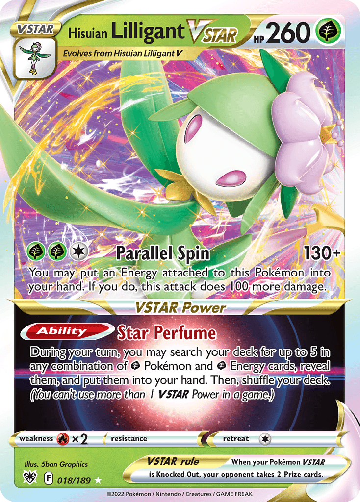 Hisuian Lilligant VSTAR Astral Radiance card