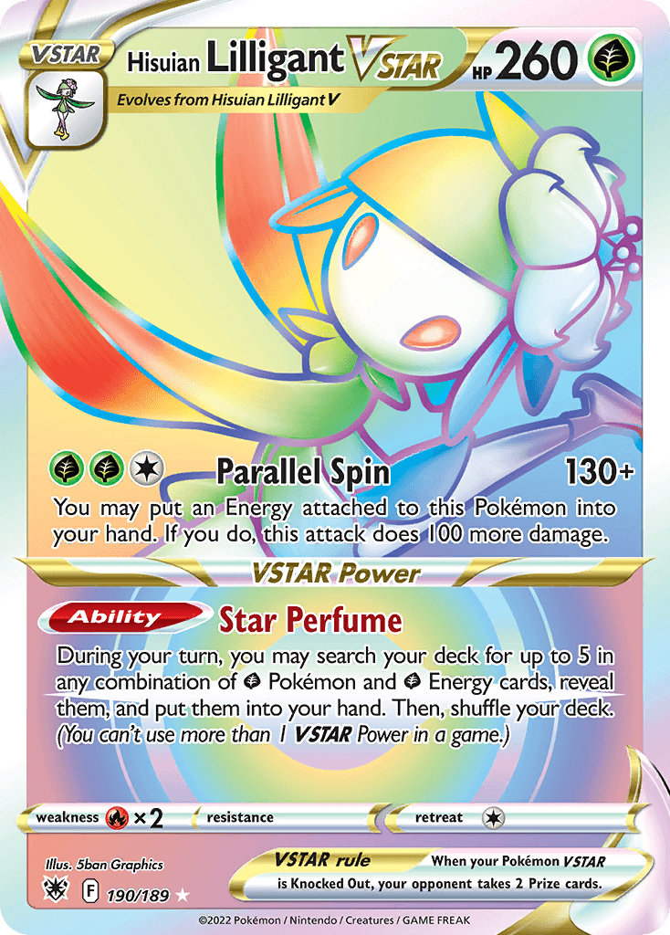 Hisuian Lilligant VSTAR Astral Radiance card