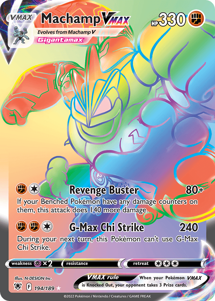 Machamp VMAX Astral Radiance card