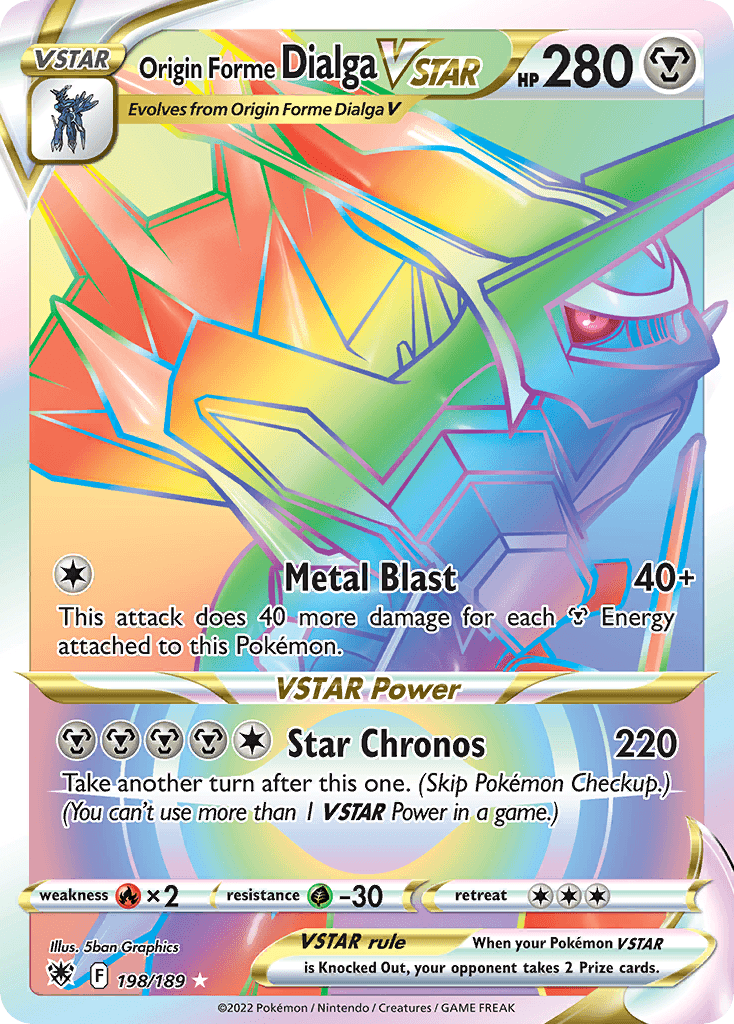Origin Forme Dialga VSTAR Astral Radiance card