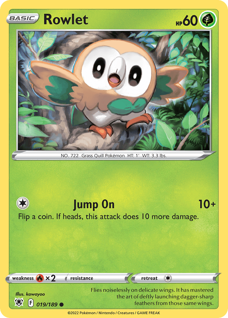 Rowlet Astral Radiance card