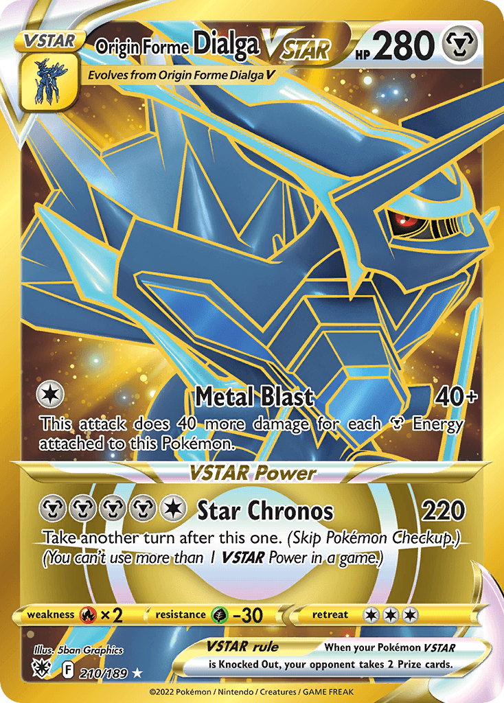 Origin Forme Dialga VSTAR Astral Radiance card