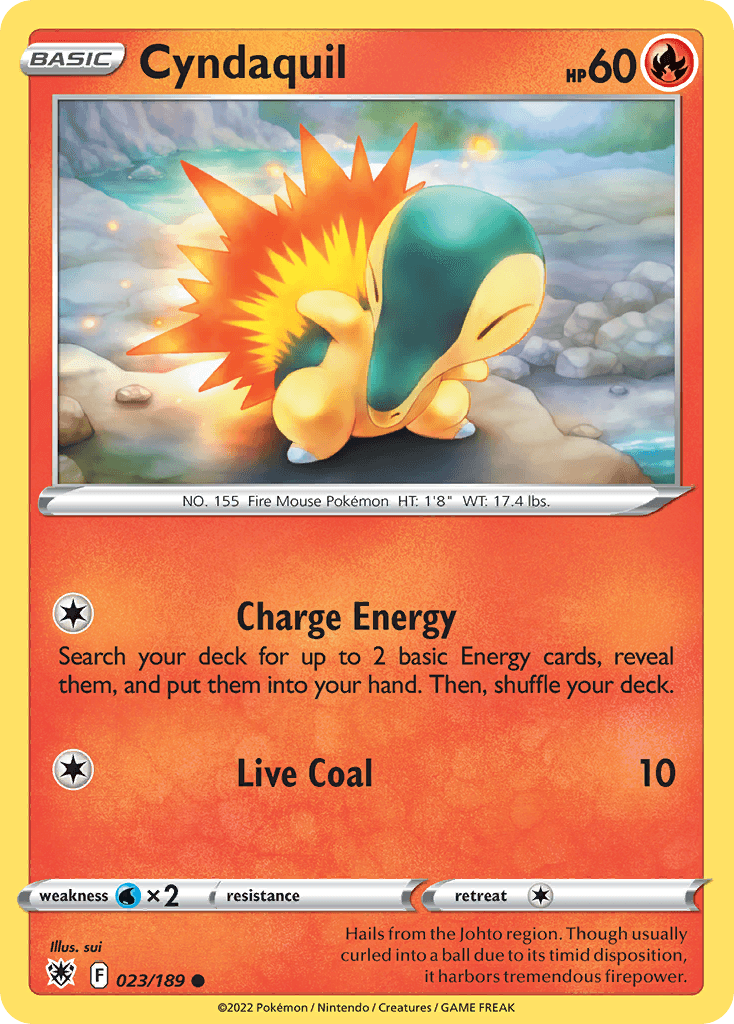 Cyndaquil Astral Radiance card