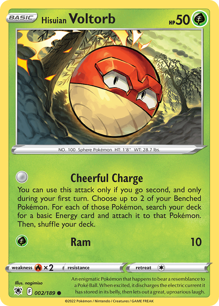 Hisuian Voltorb Astral Radiance card