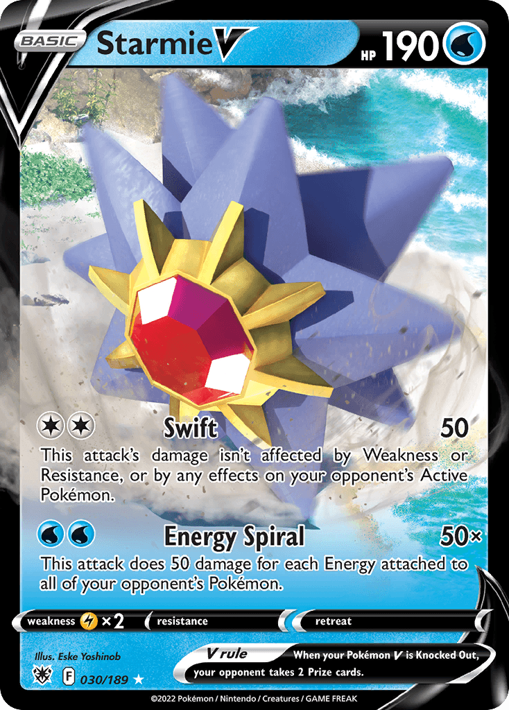 Starmie V Astral Radiance card