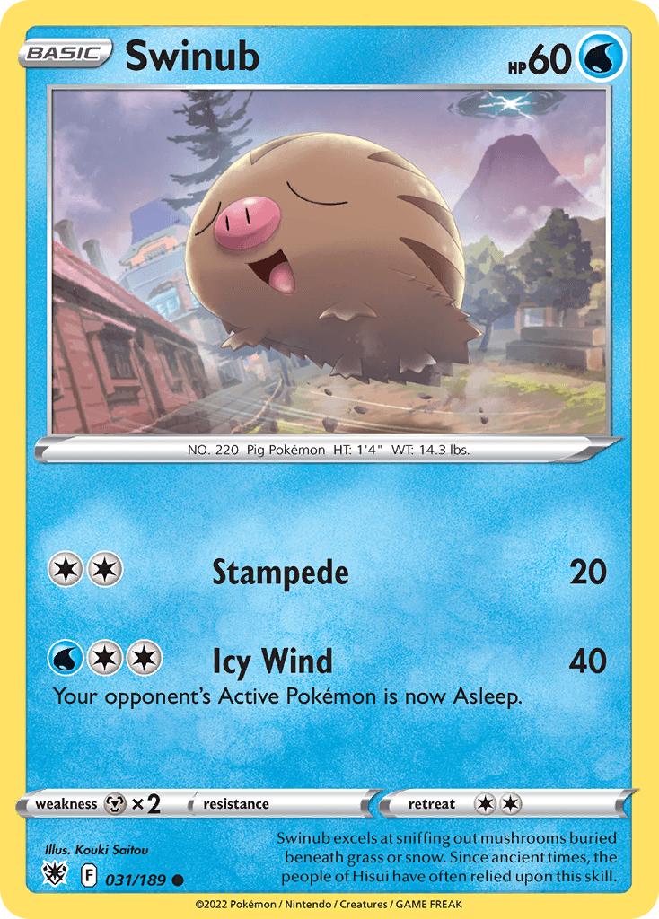 Swinub Astral Radiance card