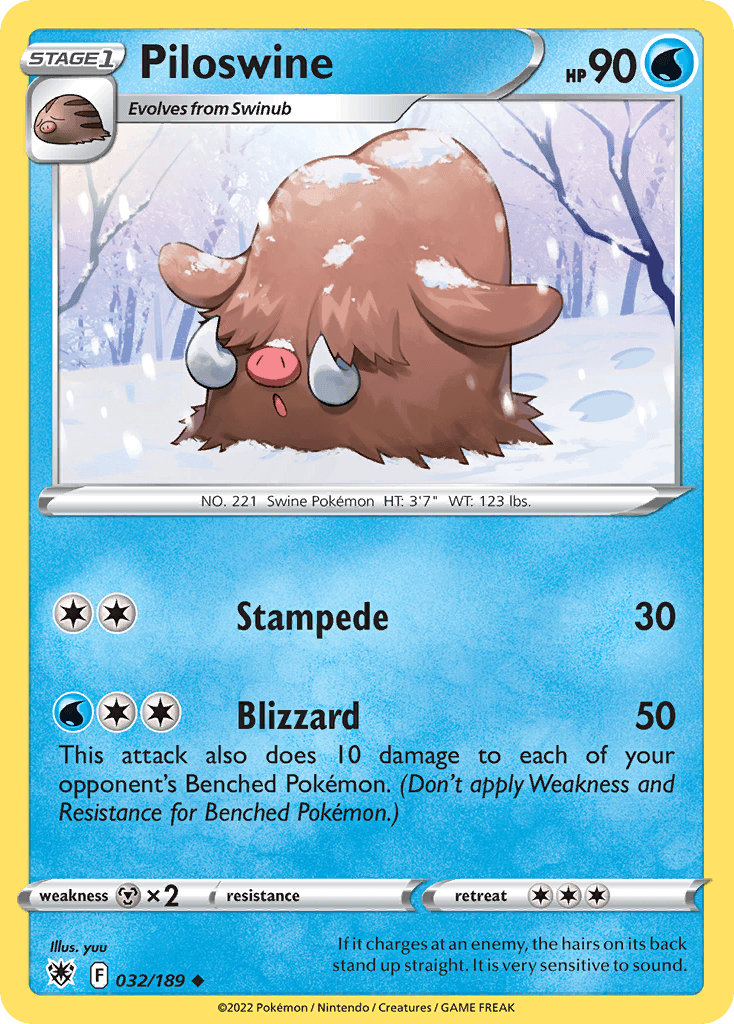 Piloswine Astral Radiance card