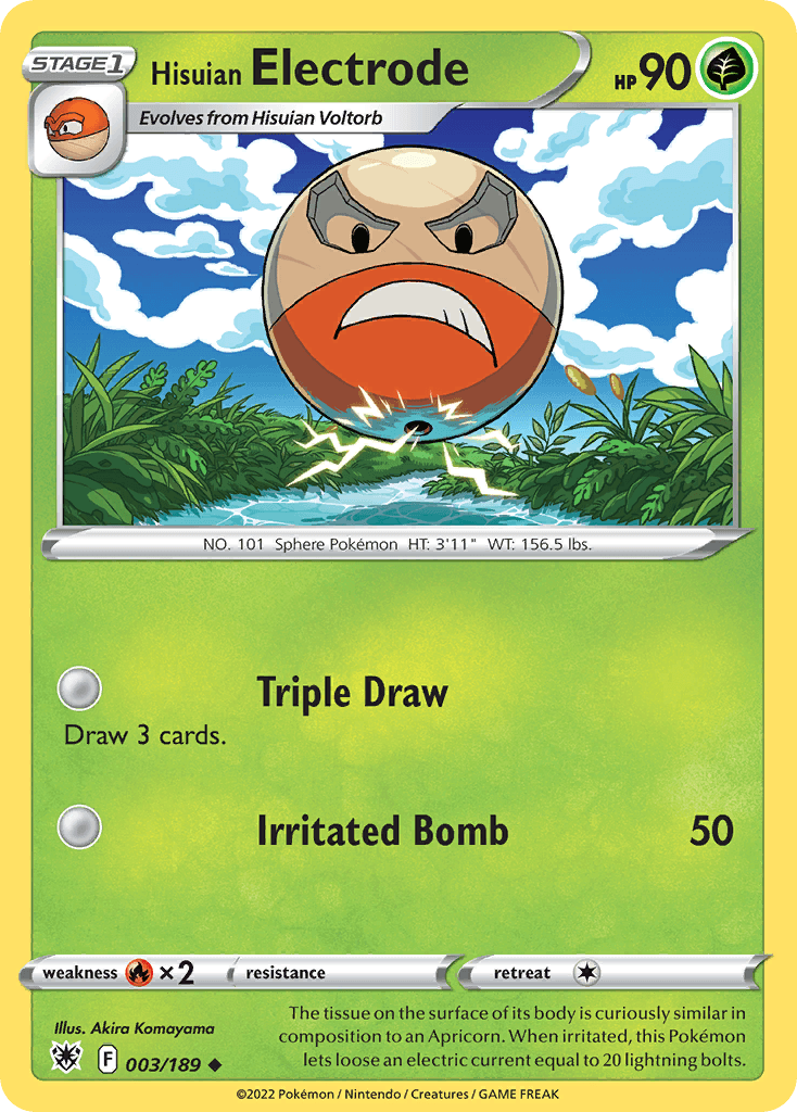 Hisuian Electrode Astral Radiance card