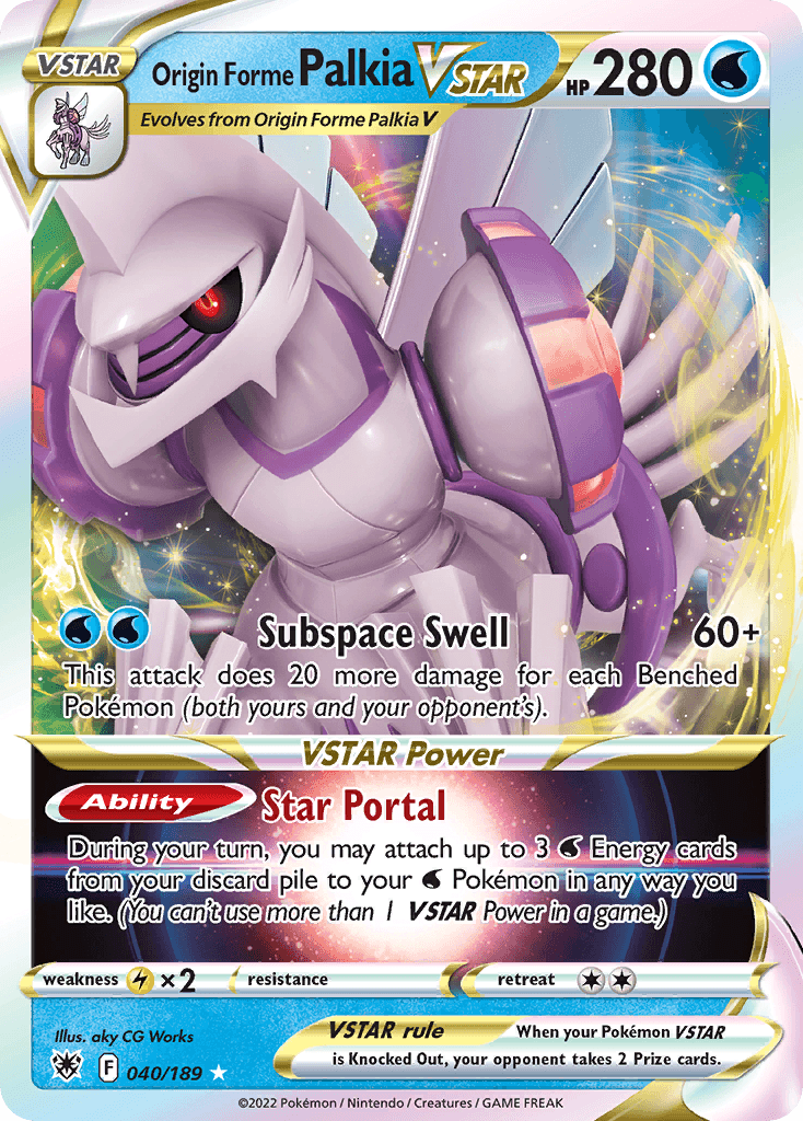Origin Forme Palkia VSTAR Astral Radiance card