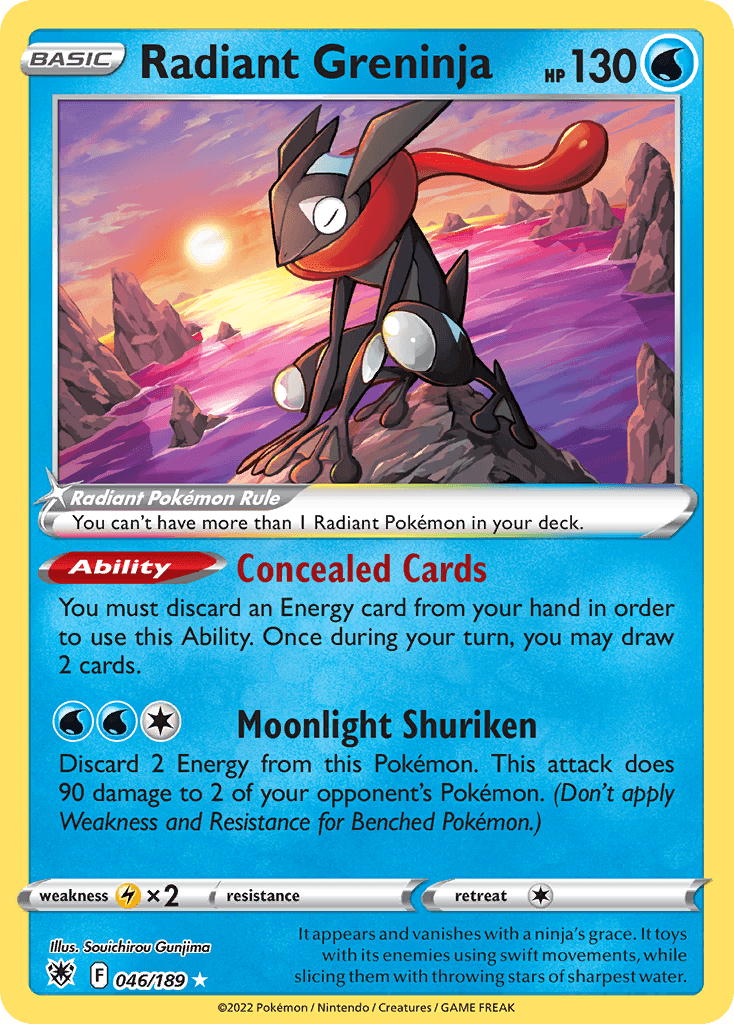 Radiant Greninja Astral Radiance card