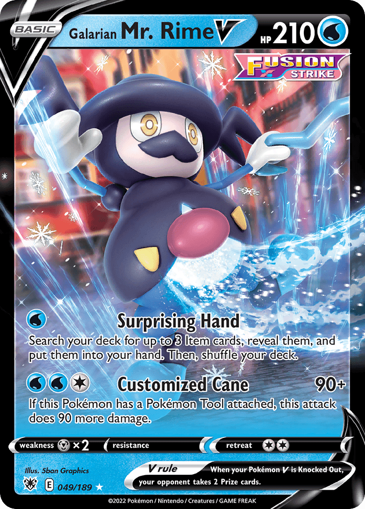 Galarian Mr. Rime V Astral Radiance card