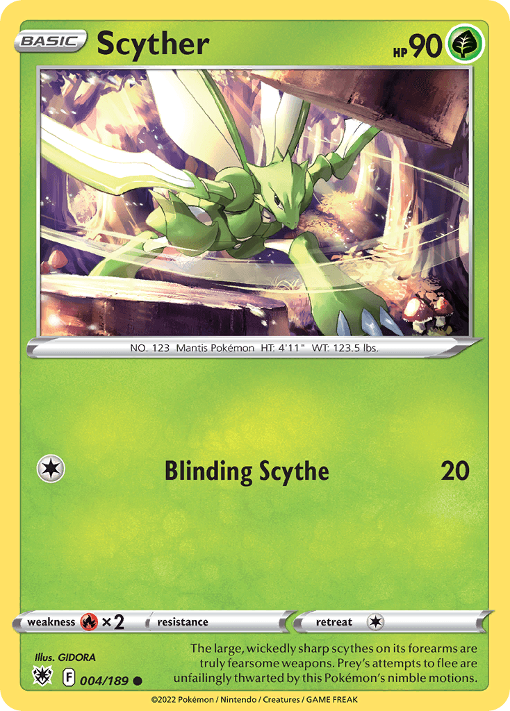 Scyther Astral Radiance card