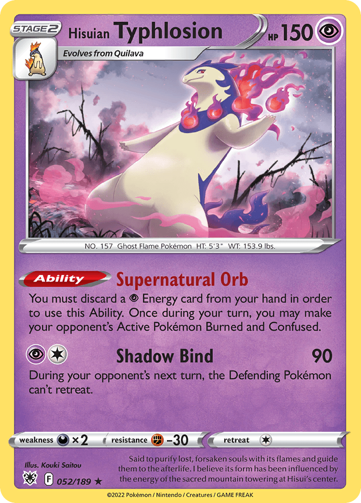 Hisuian Typhlosion Astral Radiance card